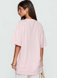 Blooming Love Oversized Graphic T-Shirt Rosa