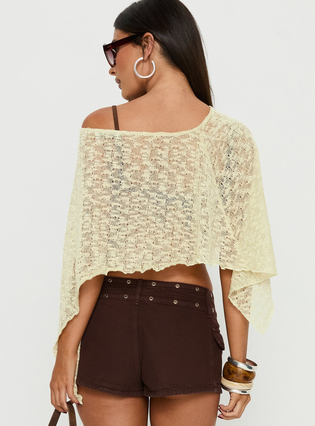 Nelida Sheer Poncho Grün