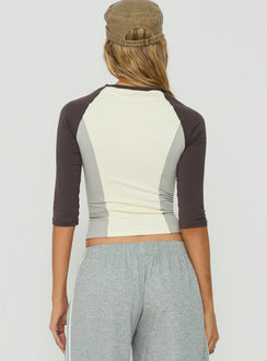 Daily Define 3/4-Arm Raglan-Shirt Multi