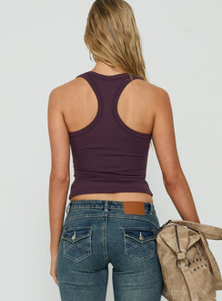 Daily Define Racerback-Tanktop Aubergine