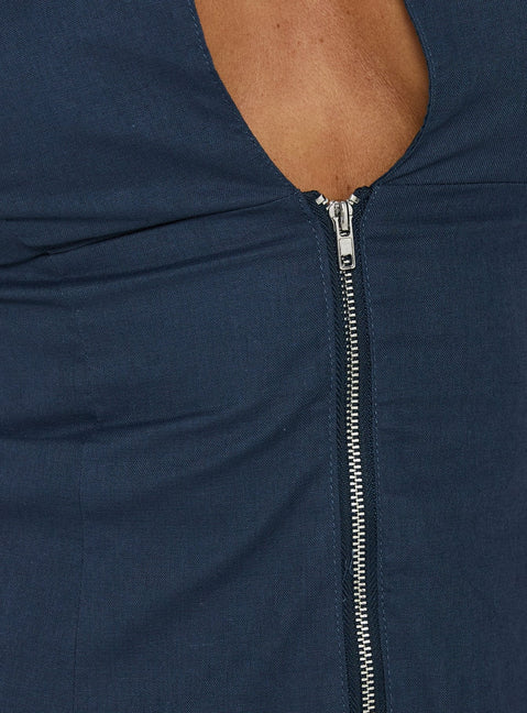 Heleena Zip-Top Navy