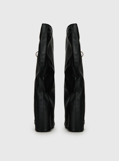 Ritz Knee High Boots Black