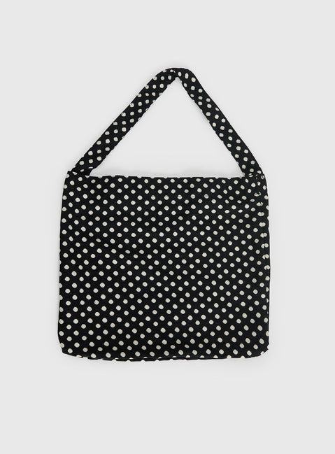 Tempting Tragetasche Schwarz Polka