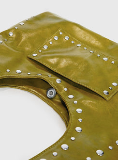 Bankes Studded Shoulder Bag Green
