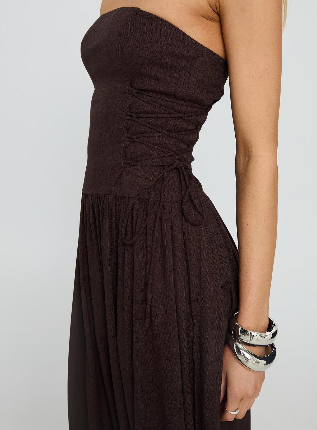 So Far So Good Maxikleid Schokobraun