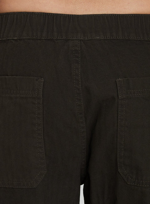 Selective Memory Low-Rise Wide-Leg Cargohose Dunkelanthrazit