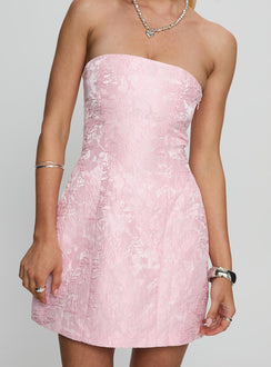 Trägerloses Mini-Kleid „Heaven Sent“, hellrosa