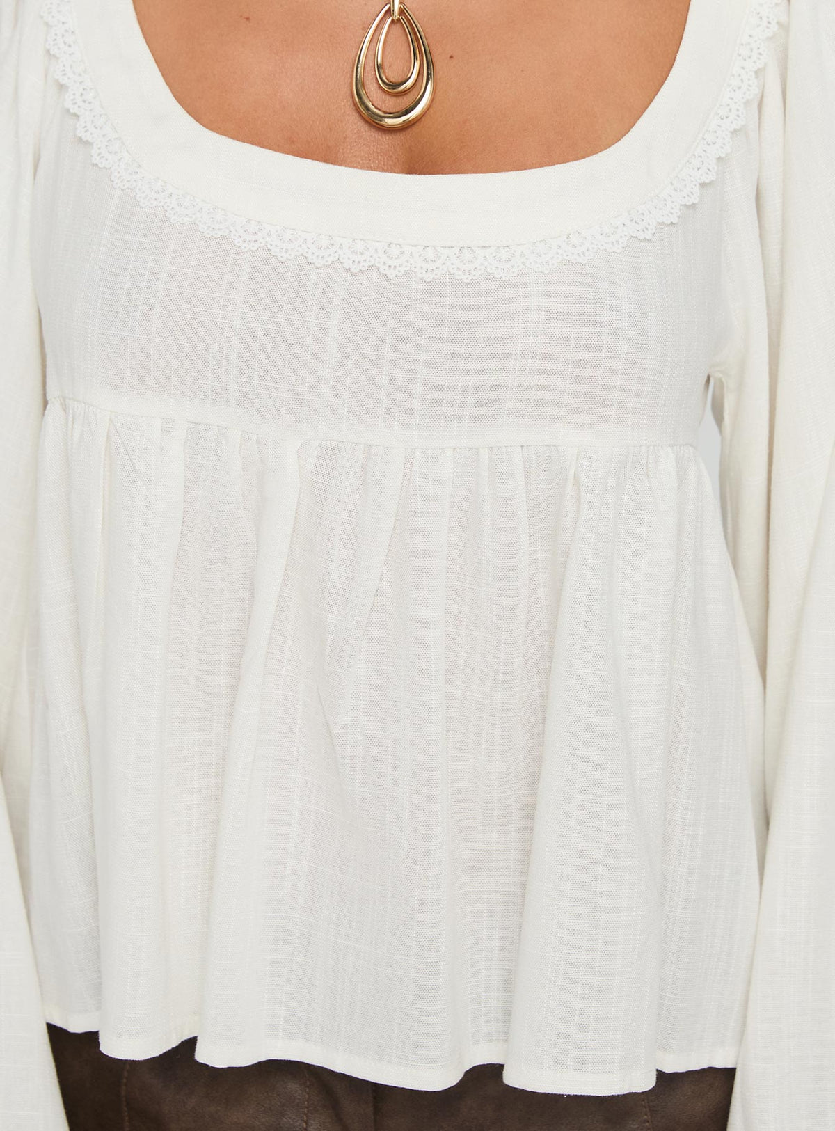 Benjie Langarmshirt Weiß