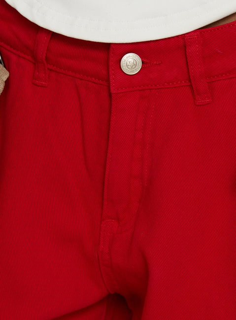 Hudsen Longline Cargo-Shorts Rot