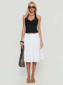 Cascades Low Rise Midirock Weiß