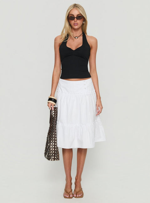 Cascades Low Rise Midirock Weiß