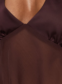 Ladylike Neckholder-Panel-Top Braun