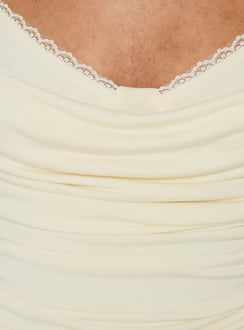 Edalie Layered Bralette Top Buttergelb