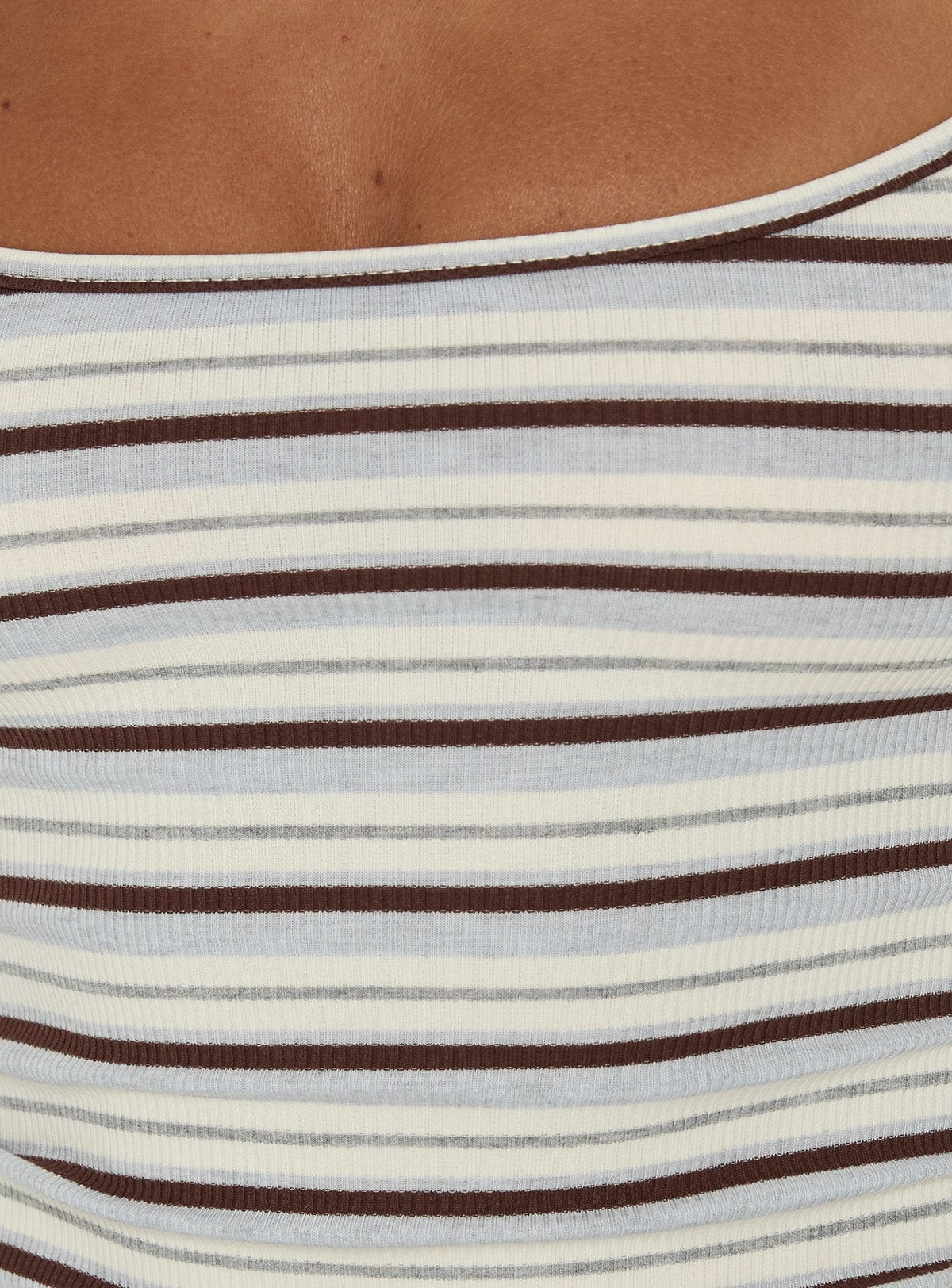 Elzie Strick-Camisole-Tanktop mit mehreren Streifen