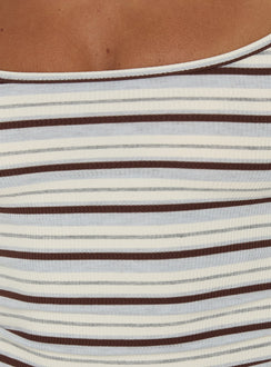 Elzie Strick-Camisole-Tanktop mit mehreren Streifen