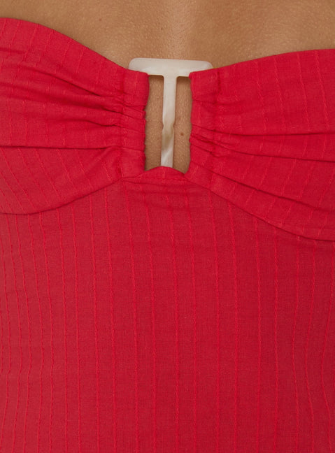 Isabetta Haltertop Rot