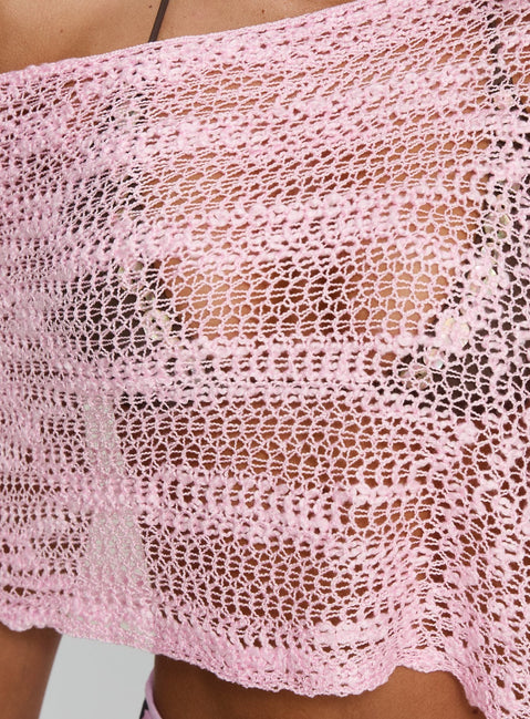 Boni Strick-Poncho Zartrosa
