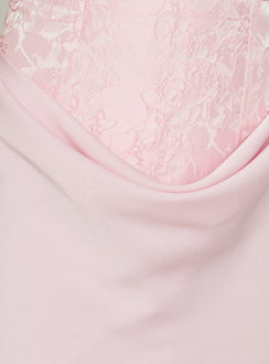 Jenevieve trägerloses Mini-Drapierkleid Rosa