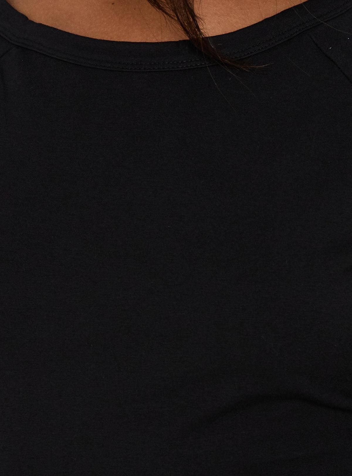 Enzia Raglan-Minikleid zum Schnüren, Schwarz