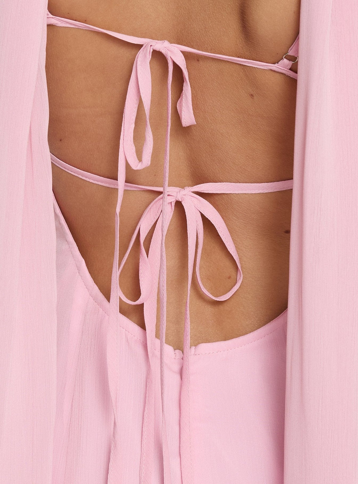 Jadira Schal-Maxikleid Hellrosa