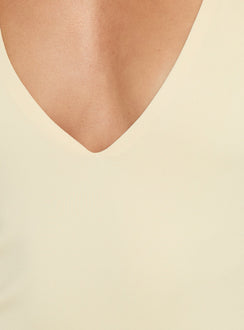 Palmas Neckholder-Maxikleid Buttergelb