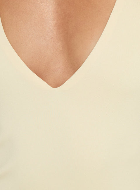 Palmas Neckholder-Maxikleid Buttergelb