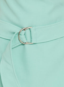 Luena Neckholder-Minikleid mit Gürtel Mint