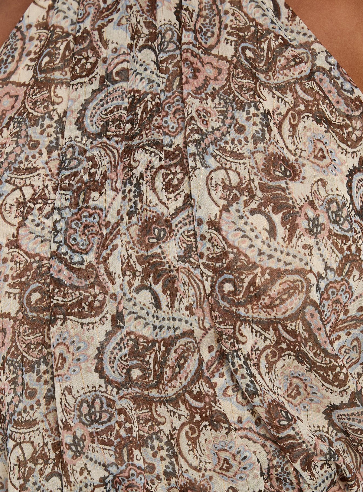 Faythe hochgeschlossenes Wickel-Top mit Paisley-Muster