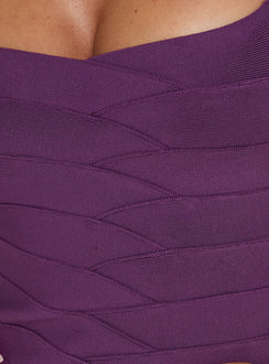 Izabette Neckholder-Verband-Minikleid Frisches Lila