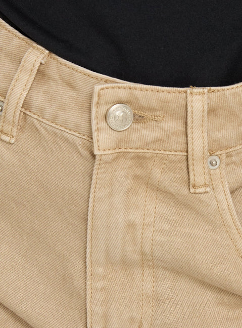Tropicana Jeansshorts Hellbraun