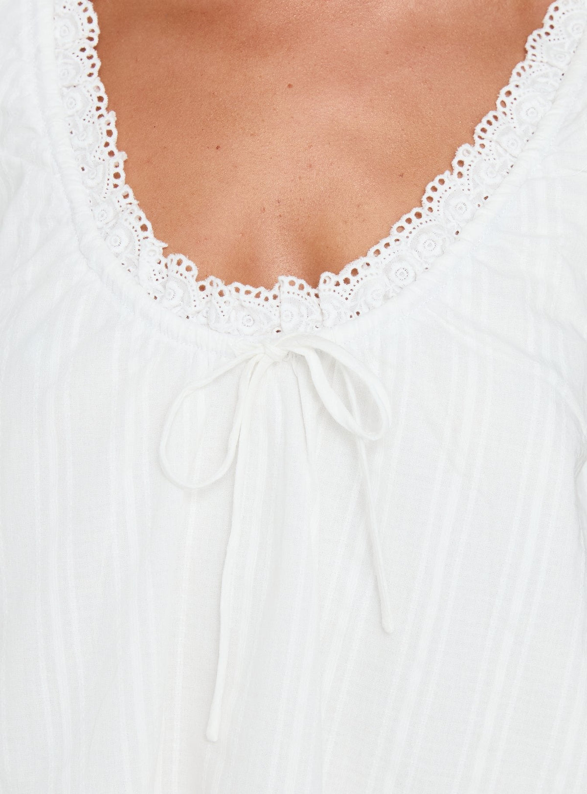 Antiquity Babydoll Top Weiß