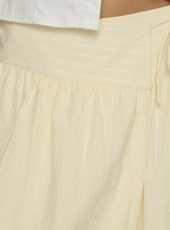 product Princess Polly Sunney Wrap Midi Skirt Yellow Midi Skirts Skirts 