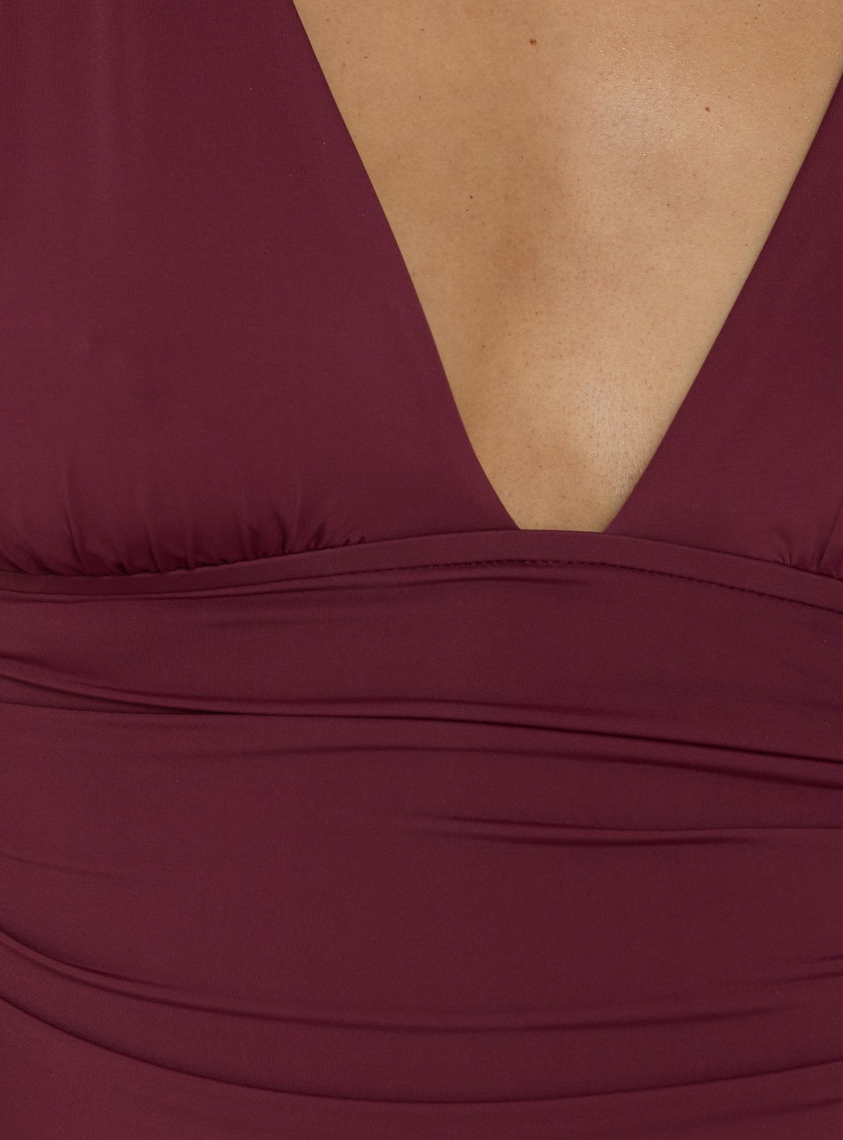 Liorah Neckholder-Top mit tiefem Ausschnitt, Rot