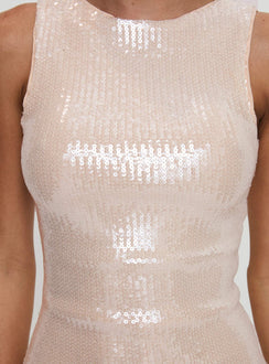Yumiko Jumpsuit Champagner-Glitzer