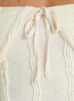 Colettie Kurzarmtop Creme