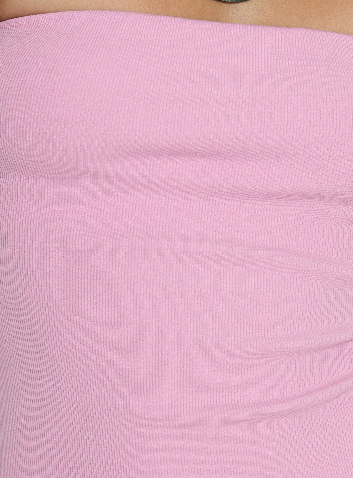 Baseline trägerloses Minikleid Rosa