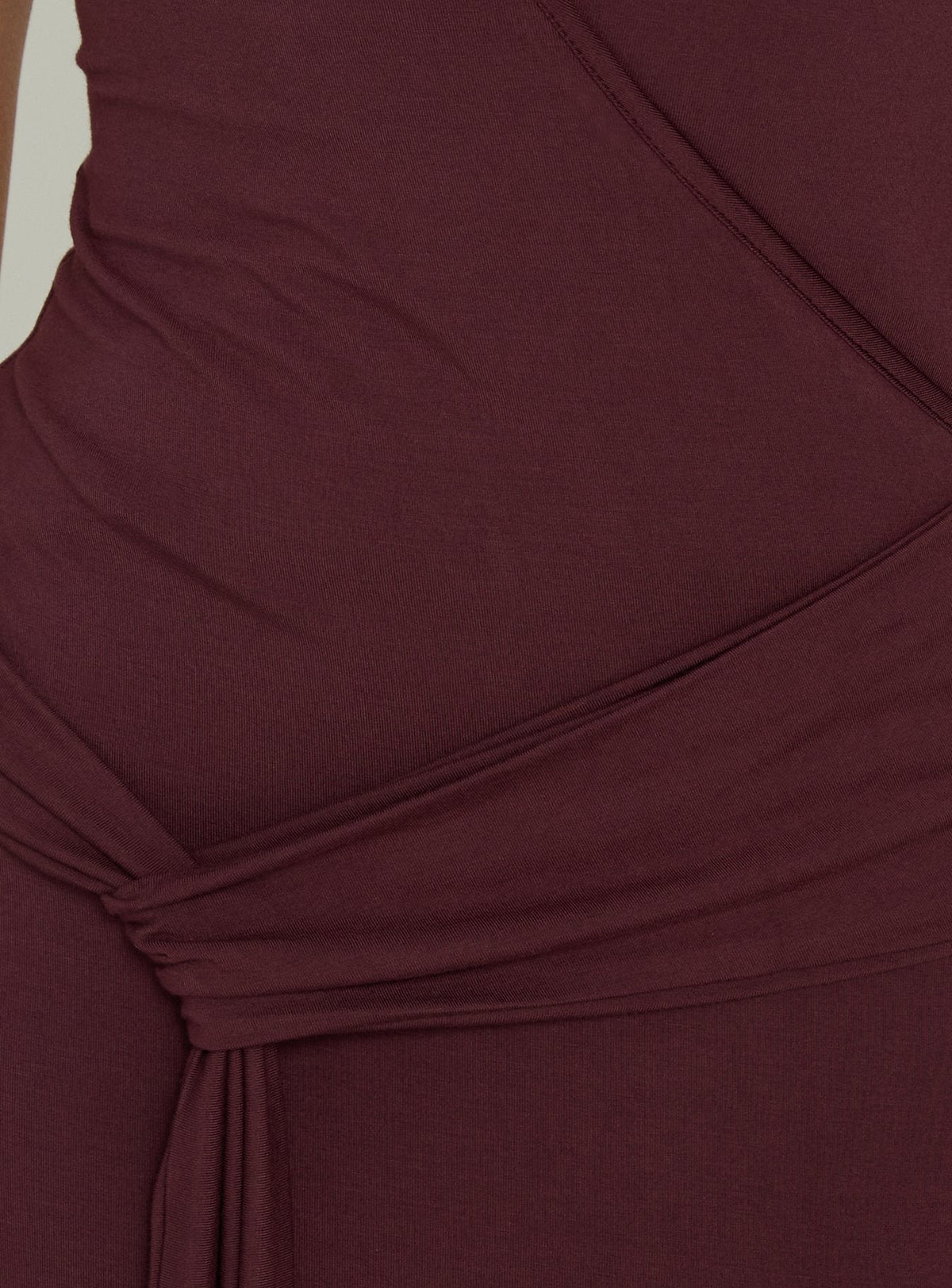 So Major Draped A-Linien Maxikleid Pflaumenfarben