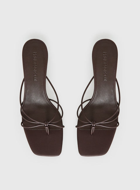 Avedon Heels Schokobraun