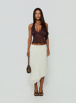 Ladylike Neckholder-Panel-Top Braun