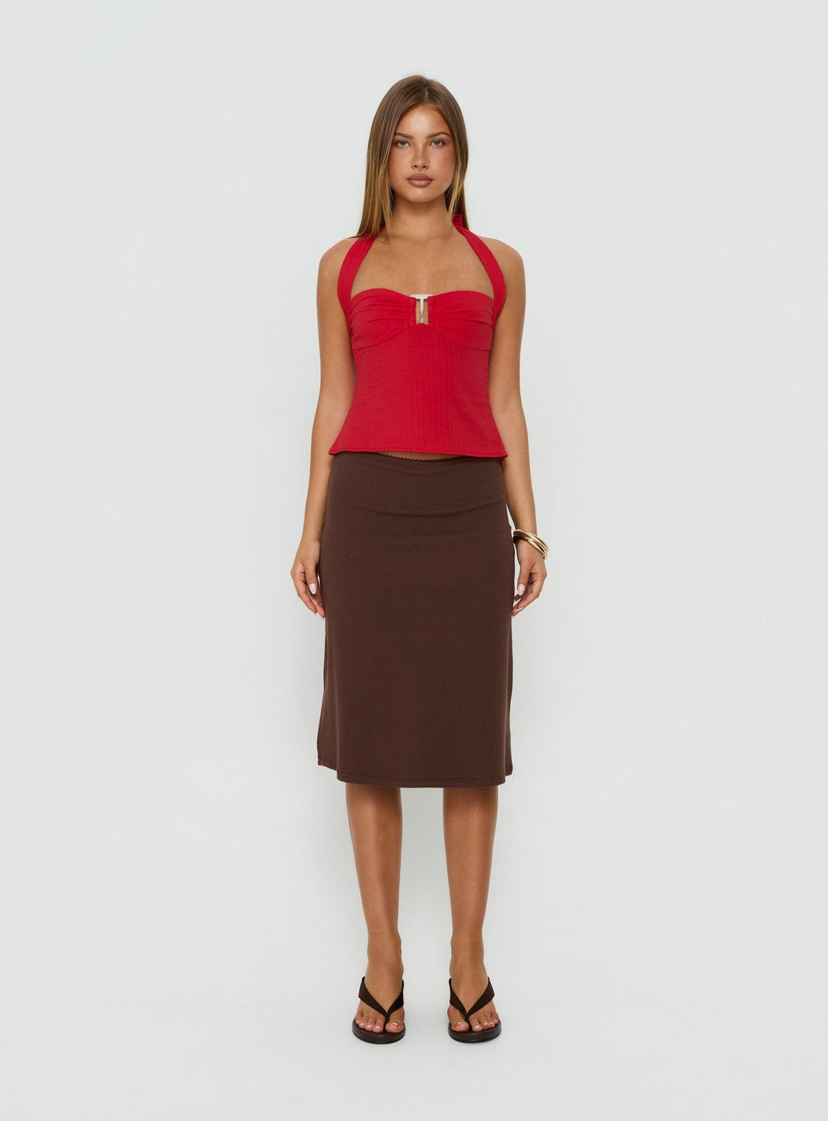 Isabetta Haltertop Rot