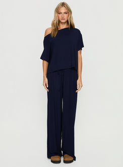 Cozy Hour Sleep Relaxed Stunde Entspannte Schlafhose Marineblau