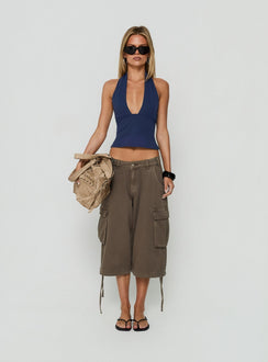 Daily Define Neckholder-Top Marineblau