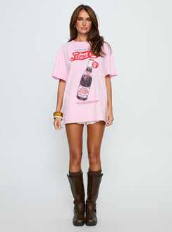 Pepsi Cola mit Motivprint Oberteil Washed Pink