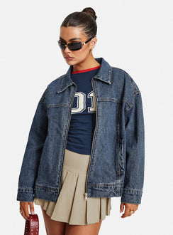 Goldsmith Jeans-Bomberjacke Mittlere Waschung