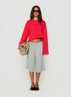 Langarm-Top Settle Down Rot