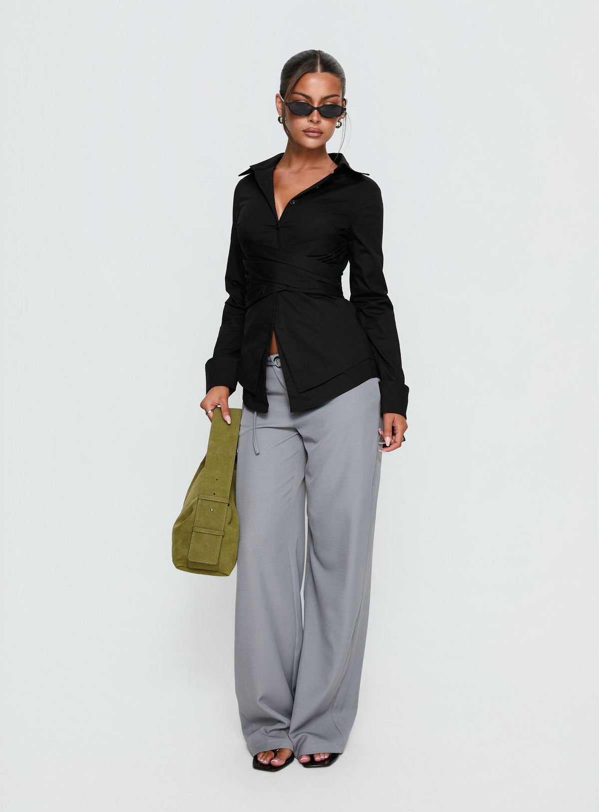 Shapeshifter Twist Langarmshirt Schwarz