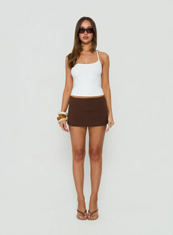 Daily Define Micro Skort Braun