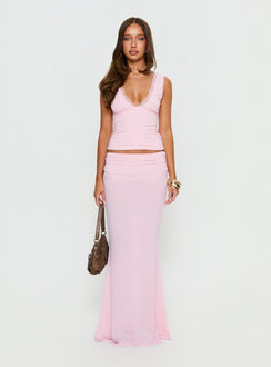 Zespri Spitzen-Jersey-Top Rosa