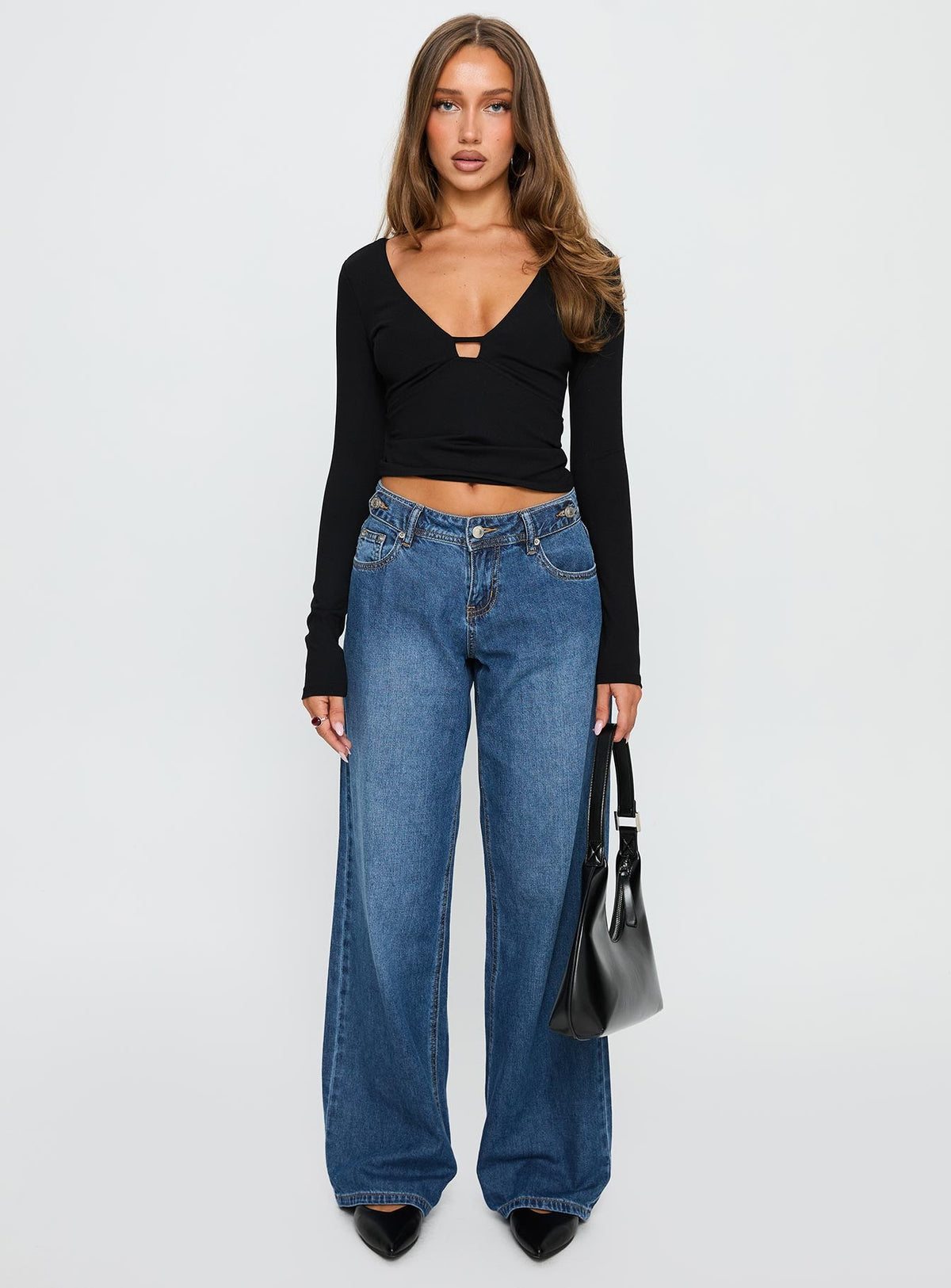 Sold On You Langarmtop Schwarz