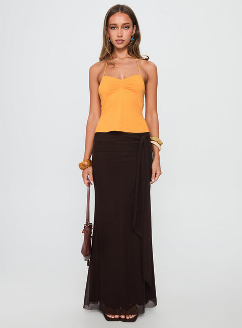 Rehna Neckholder-Top Orange
